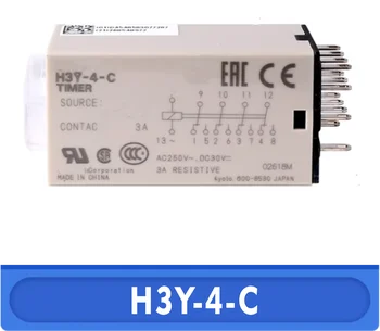 H3Y-4-C AC220V Аутентичное Оригинальное Реле задержки Переключатель Таймера Реле задержки 220VAC 1S 5S 10S 30S 60S 3M