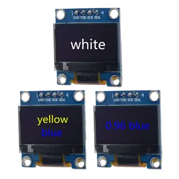 НОВЫЙ 0,96-дюймовый IIC Серийный Белый/Синий/Желтый OLED-дисплей Модуль 128X64 I2C SSD1306 12864 ЖК-экран Плата