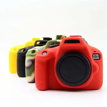 Силиконовый чехол-накладка для цифровой зеркальной камеры Canon EOS 3000D 4000D Rebel T100 Защитная сумка 4 цвета
